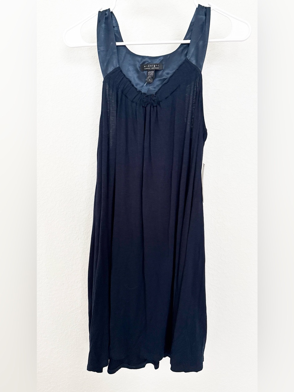 NWT Midnight by Carole Hochman Navy Sleeveless Swim Cover-Up